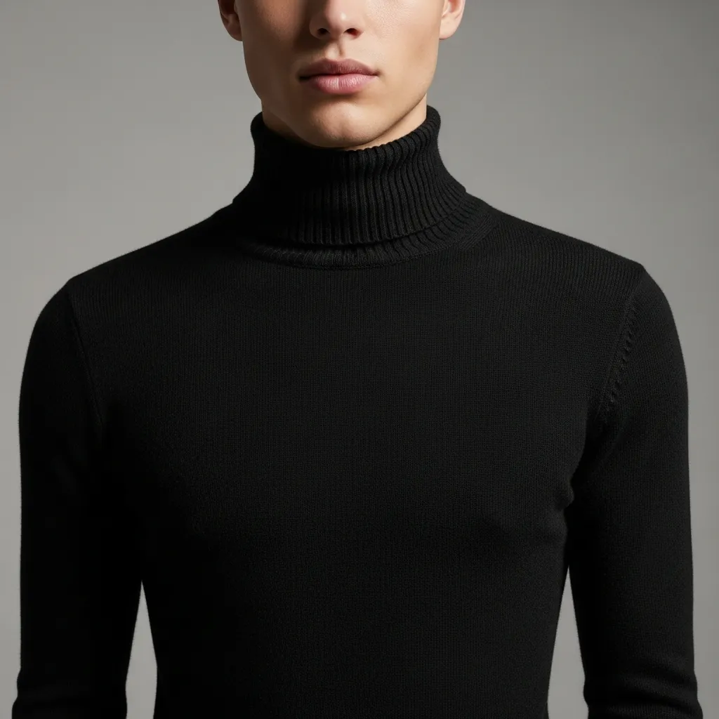 Black turtleneck